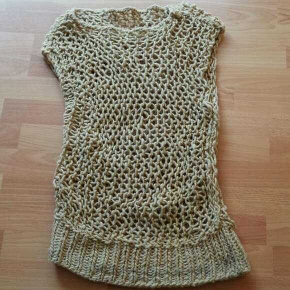 🔥 Rave Chunky Cable Knit Overlay Dress – Size S/M - Picture 1 of 2